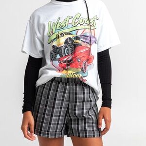 Full Tilt- Black and White Plaid Shorts